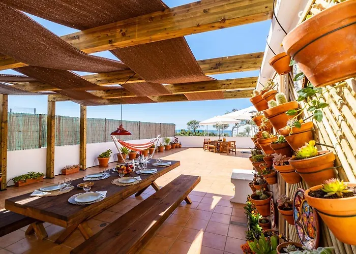 Stunning Terrace With Ocean View 公寓 阿尔布费拉